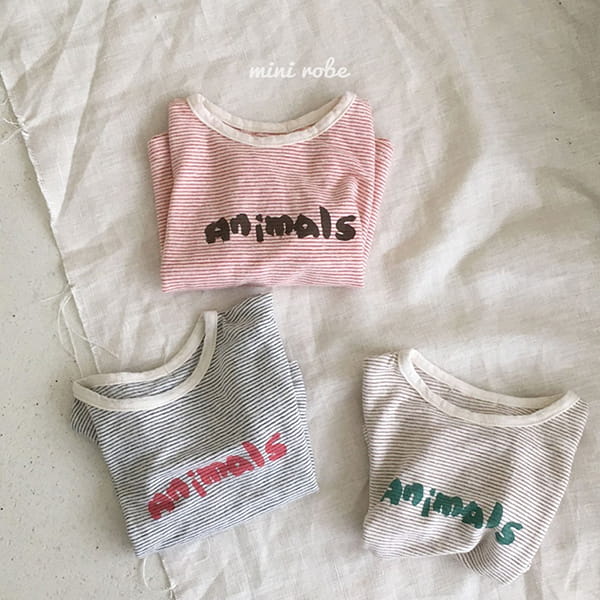 MINI ROBE - Korean Children Fashion - #Kfashion4kids - Animal Tee - 4