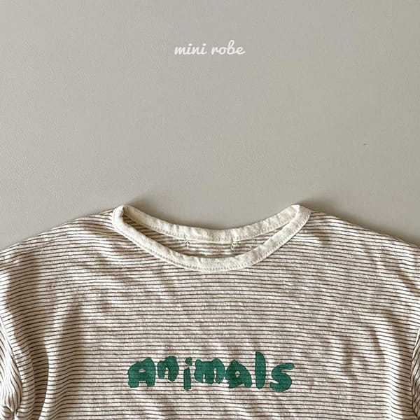 MINI ROBE - Korean Children Fashion - #Kfashion4kids - Animal Tee - 8