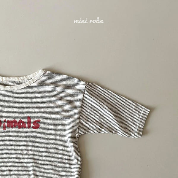 MINI ROBE - Korean Children Fashion - #Kfashion4kids - Animal Tee - 9