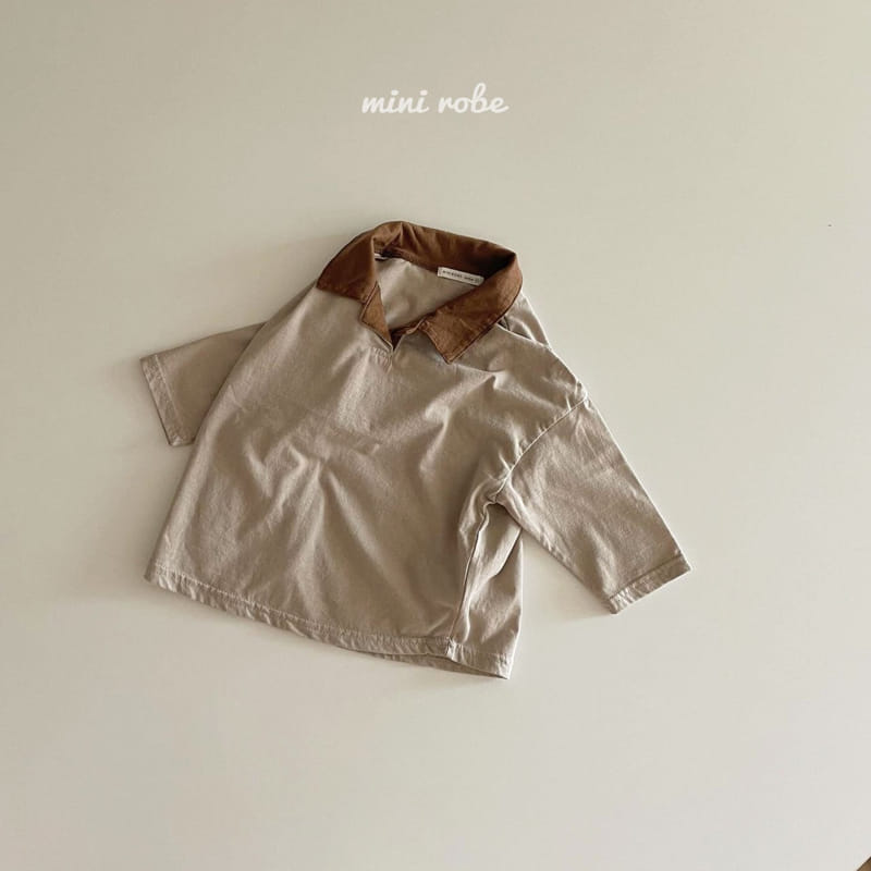 MINI ROBE - Korean Children Fashion - #Kfashion4kids - Point Collar Tee - 11