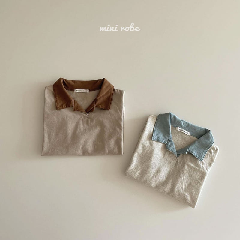 MINI ROBE - Korean Children Fashion - #Kfashion4kids - Point Collar Tee - 12