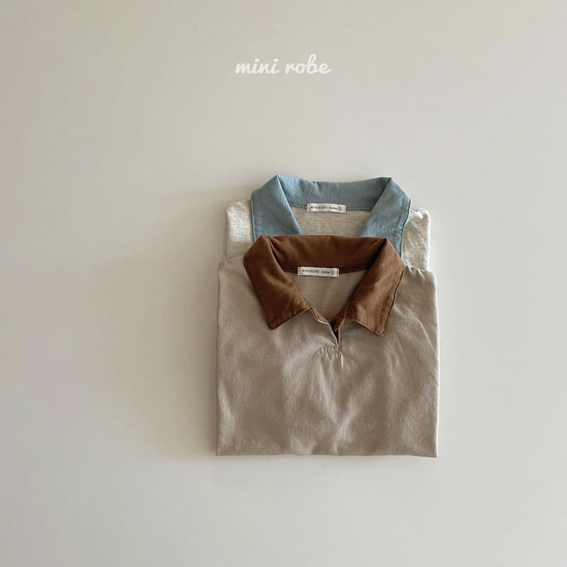 MINI ROBE - Korean Children Fashion - #Kfashion4kids - Point Collar Tee - 4