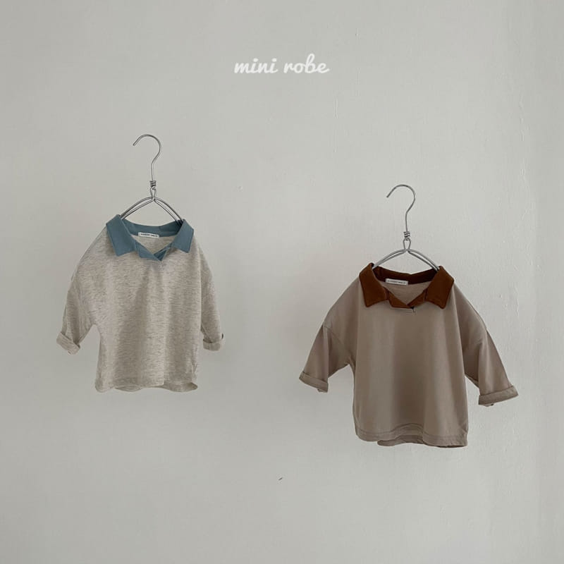 MINI ROBE - Korean Children Fashion - #Kfashion4kids - Point Collar Tee - 6