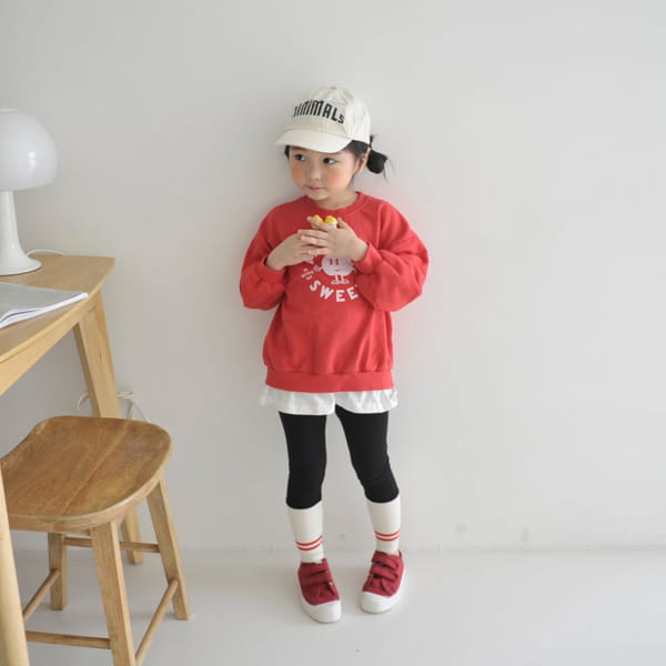 MOMO ANN - Korean Children Fashion - #Kfashion4kids - Apple Sweatshirt - 8