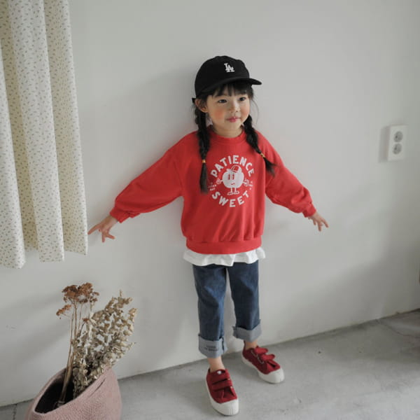 MOMO ANN - Korean Children Fashion - #Kfashion4kids - Apple Sweatshirt - 9