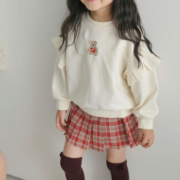 MOMO ANN - Korean Children Fashion - #Kfashion4kids - Apple Bear Sweatshirt - 7