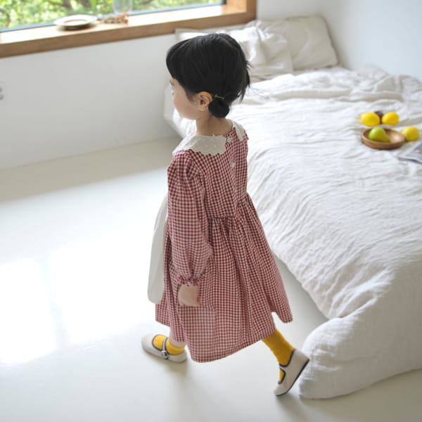 MOMO ANN - Korean Children Fashion - #Kfashion4kids - Chacha Check One-piece - 8