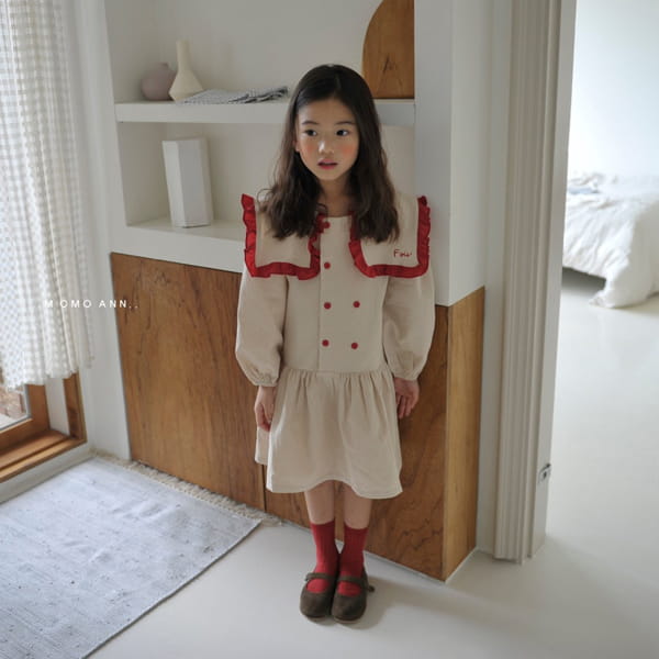 MOMO ANN - Korean Children Fashion - #Kfashion4kids - Merci Button One-piece - 3