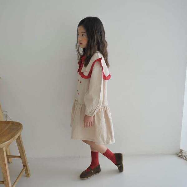 MOMO ANN - Korean Children Fashion - #Kfashion4kids - Merci Button One-piece - 5