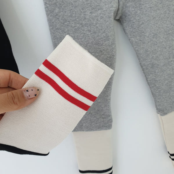 MOMO ANN - Korean Children Fashion - #Kfashion4kids - Line Banding Leggings - 8