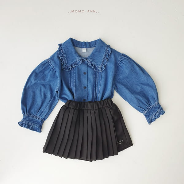 MOMO ANN - Korean Children Fashion - #Kfashion4kids - Denim Pintuck Blouse - 10