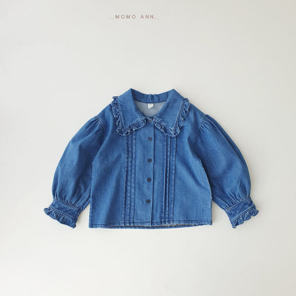 MOMO ANN - Korean Children Fashion - #Kfashion4kids - Denim Pintuck Blouse - 9