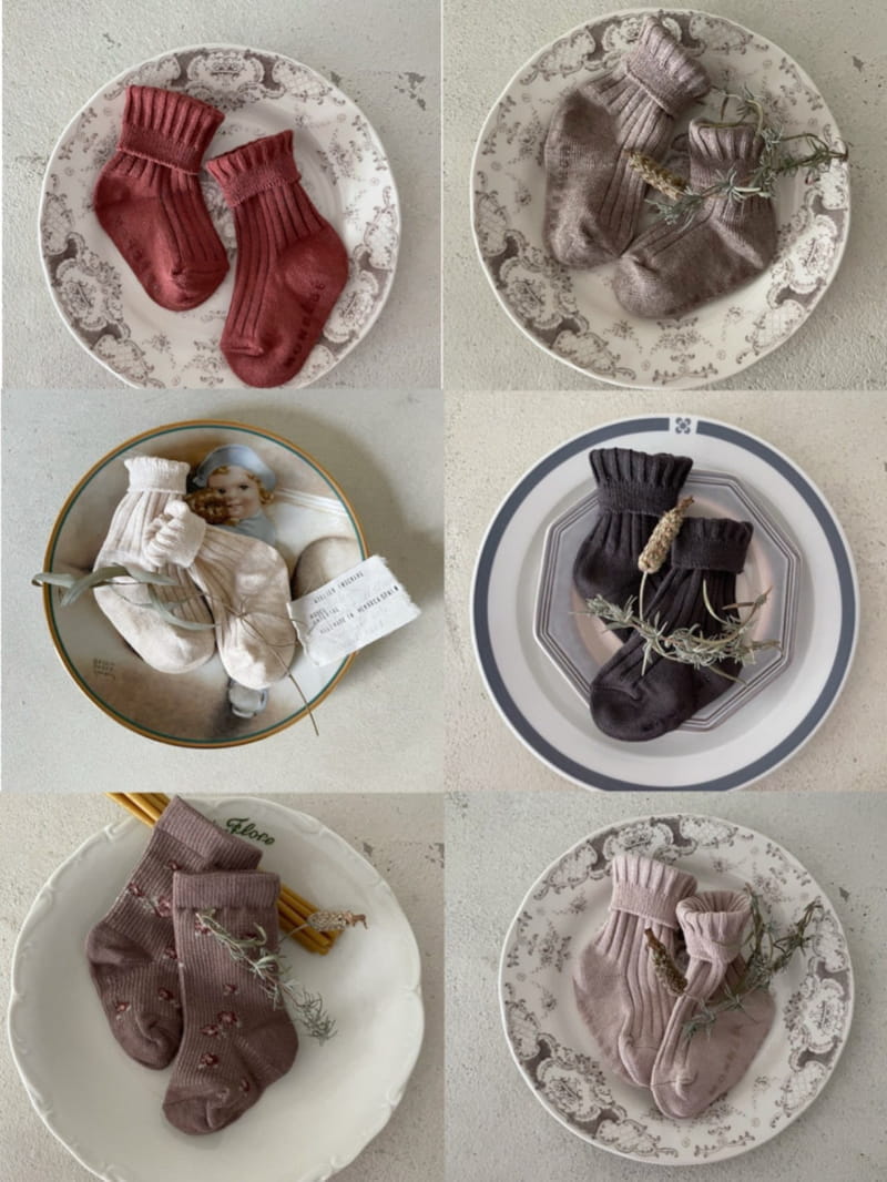 MONBEBE - Korean Children Fashion - #Kfashion4kids - Victoria Socks [set of 6] - 2