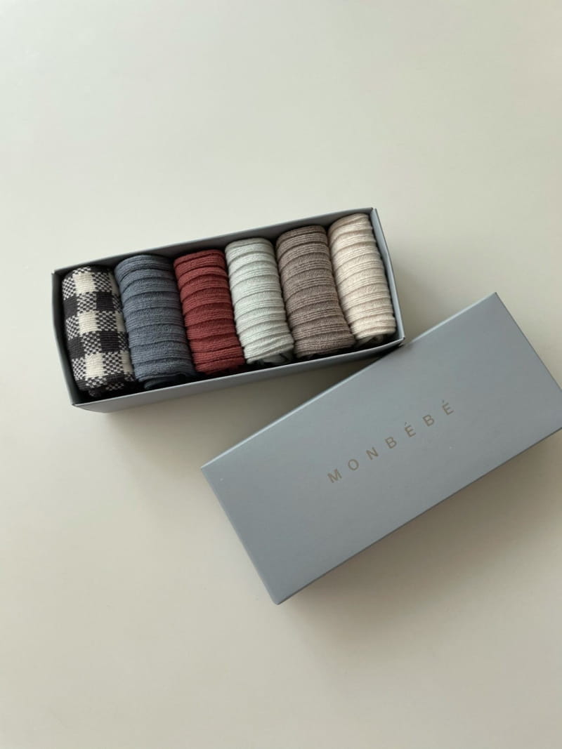 MONBEBE - Korean Children Fashion - #Kfashion4kids - Louis Socks [set of 6] - 8