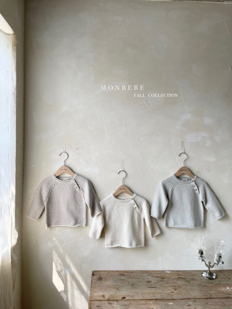 MONBEBE - Korean Children Fashion - #Kfashion4kids - Cotton Round Knit