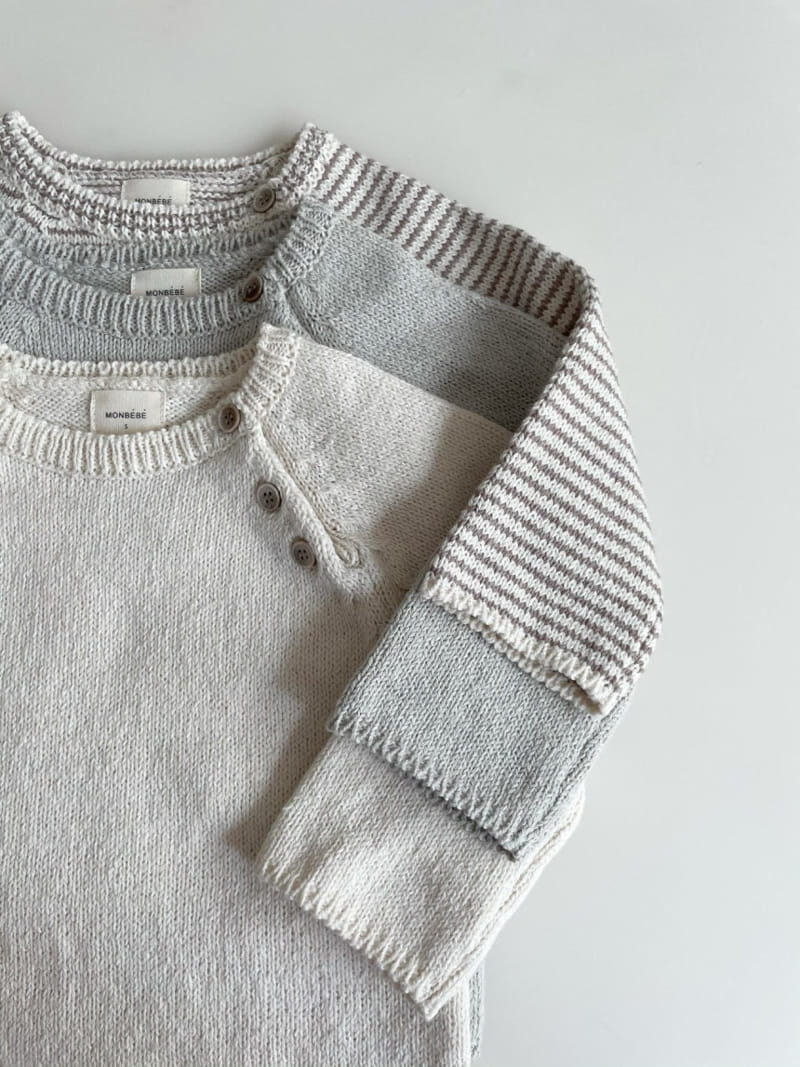 MONBEBE - Korean Children Fashion - #Kfashion4kids - Cotton Round Knit - 9