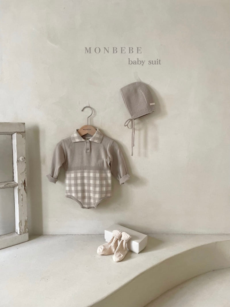 MONBEBE - Korean Children Fashion - #Kfashion4kids - Knit Collar Bodysuit - 6