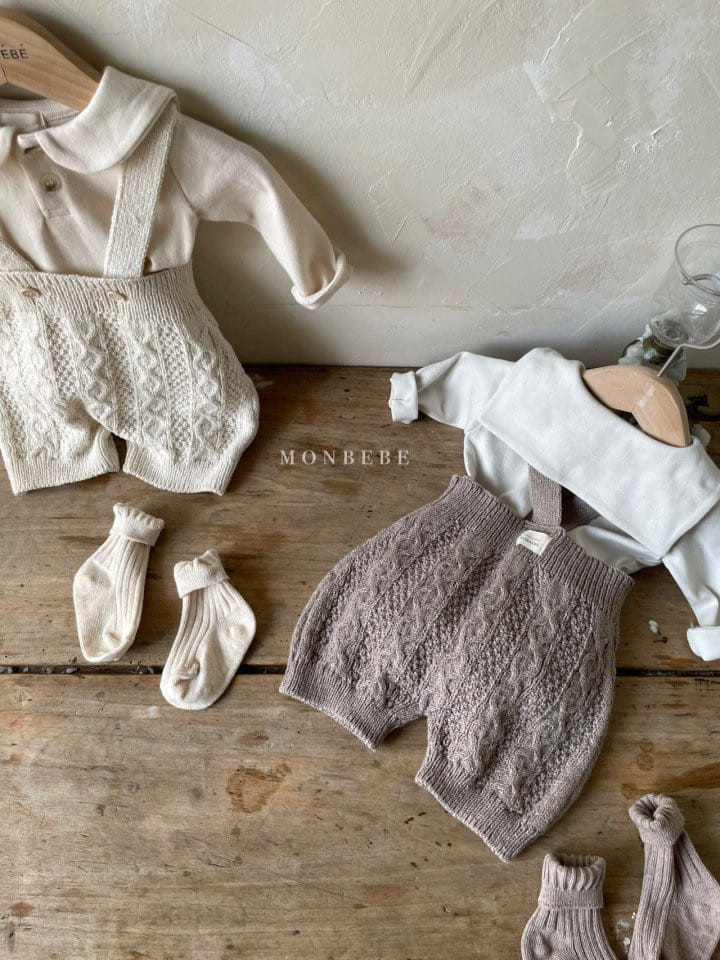 MONBEBE - Korean Children Fashion - #Kfashion4kids - Twist Knit Bodysuit - 6
