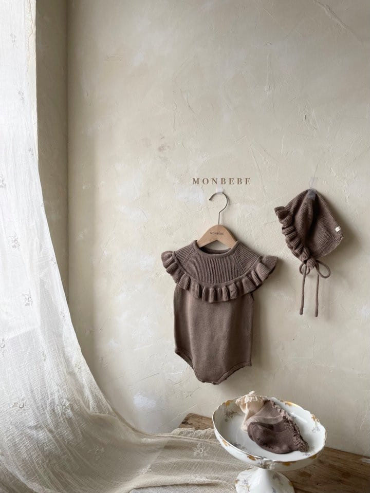 MONBEBE - Korean Children Fashion - #Kfashion4kids - Frill Knit Bodysuit
