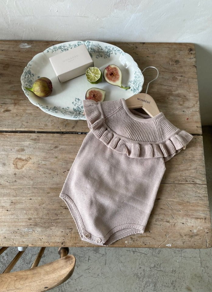 MONBEBE - Korean Children Fashion - #Kfashion4kids - Frill Knit Bodysuit - 4