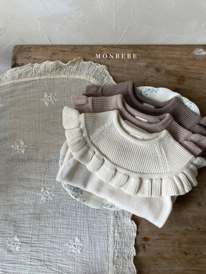 MONBEBE - Korean Children Fashion - #Kfashion4kids - Frill Knit Bodysuit - 6