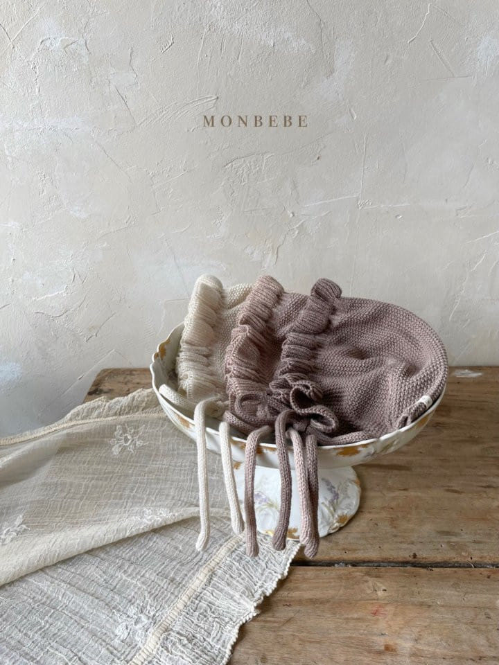 MONBEBE - Korean Children Fashion - #Kfashion4kids - Frill Knit Bonnet - 3