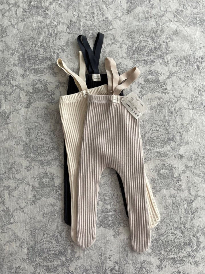 MONBEBE - Korean Children Fashion - #Kfashion4kids - Rib Dungarees 