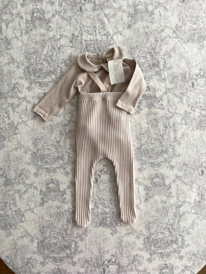MONBEBE - Korean Children Fashion - #Kfashion4kids - Rib Dungarees  - 3