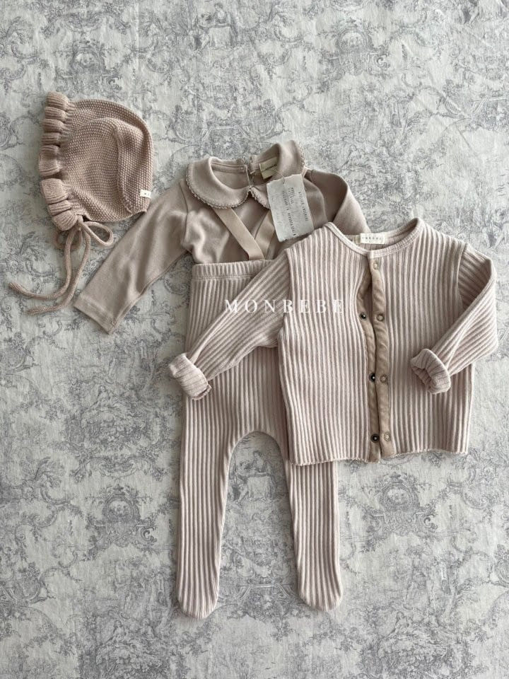 MONBEBE - Korean Children Fashion - #Kfashion4kids - Rib Dungarees  - 4