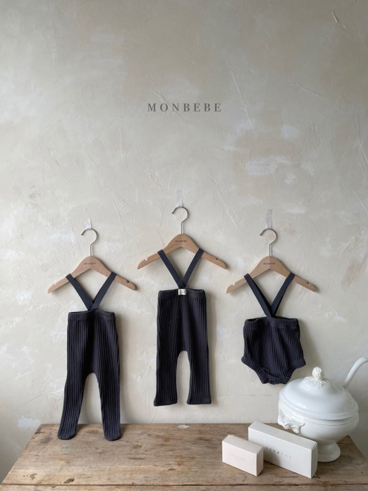 MONBEBE - Korean Children Fashion - #Kfashion4kids - Rib Dungarees Bloomer - 6