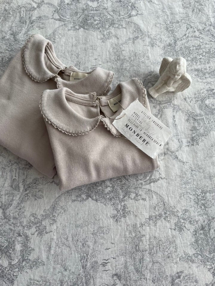 MONBEBE - Korean Children Fashion - #Kfashion4kids - Fin Coat Collar Bodysuit - 2