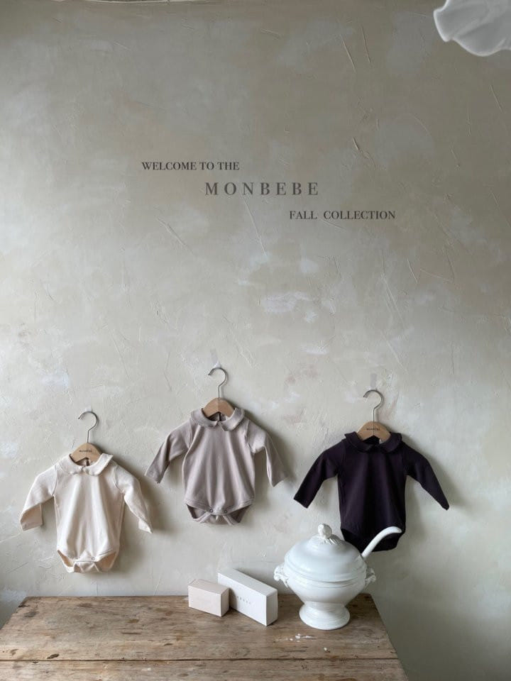 MONBEBE - Korean Children Fashion - #Kfashion4kids - Fin Coat Collar Bodysuit - 4
