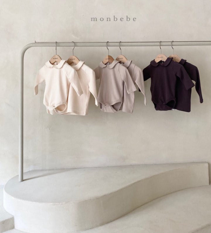 MONBEBE - Korean Children Fashion - #Kfashion4kids - Fin Coat Collar Bodysuit - 5