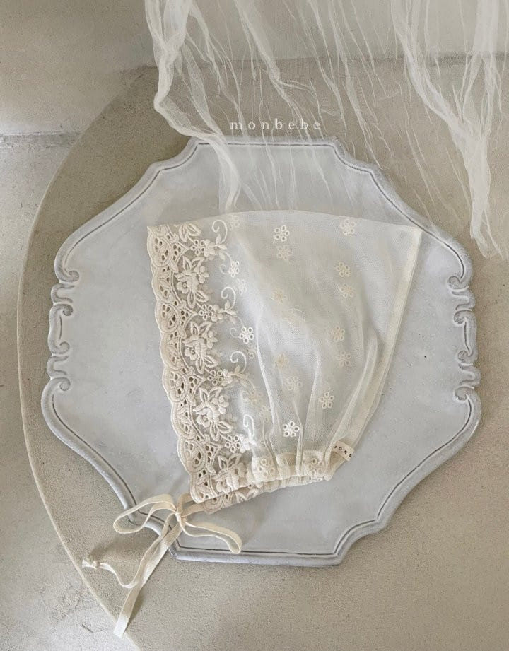 MONBEBE - Korean Children Fashion - #Kfashion4kids - Lace Bonnet