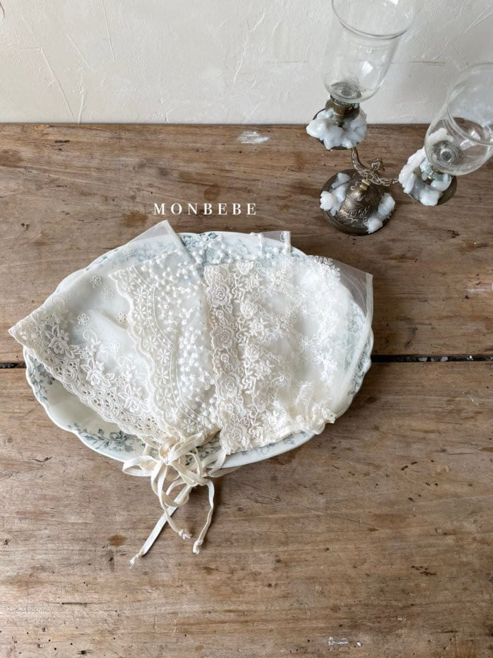 MONBEBE - Korean Children Fashion - #Kfashion4kids - Lace Bonnet - 6