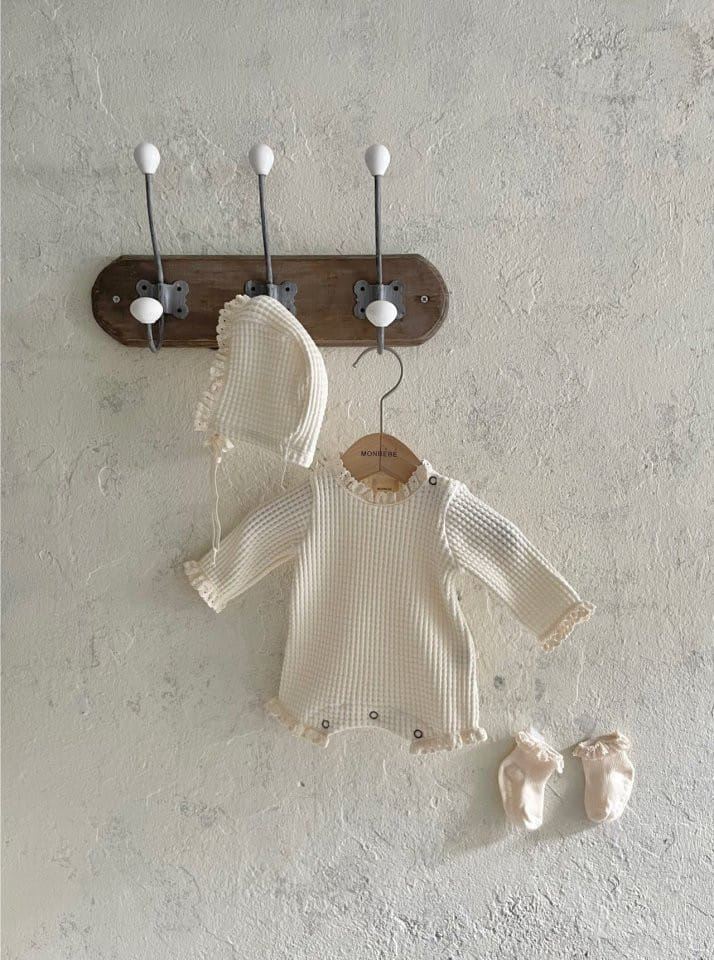 MONBEBE - Korean Children Fashion - #Kfashion4kids - New Waffle Bodysuit - 2