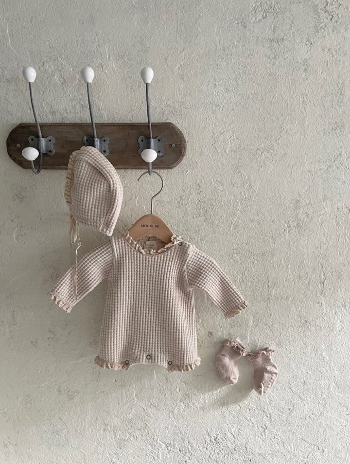MONBEBE - Korean Children Fashion - #Kfashion4kids - New Waffle Bodysuit - 3