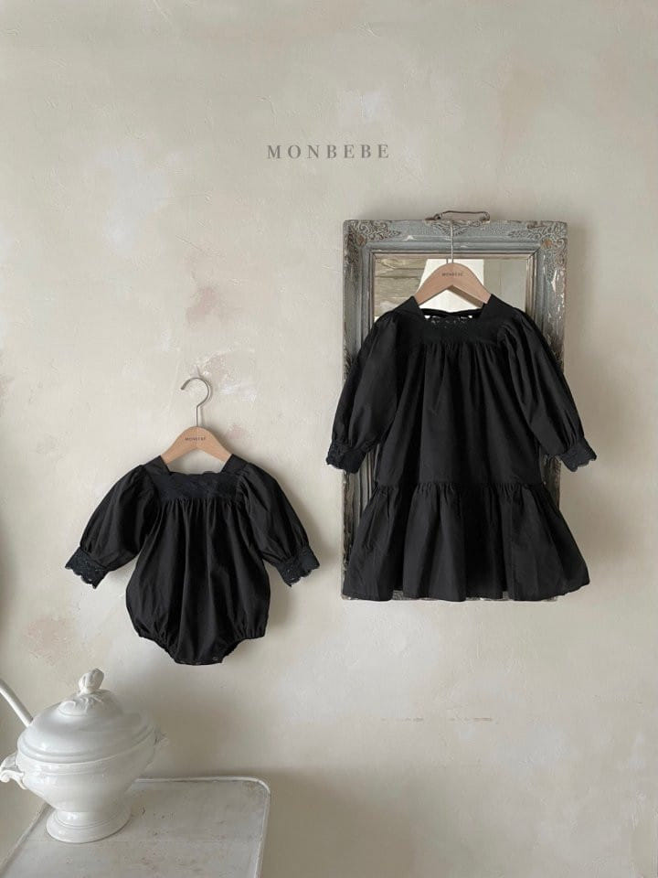 MONBEBE - Korean Children Fashion - #Kfashion4kids - Lace Rosa Bodysuit - 4