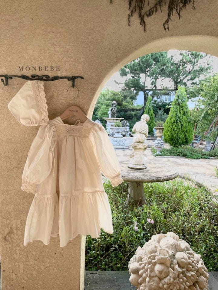 MONBEBE - Korean Children Fashion - #Kfashion4kids - Lace Rosa One-piece - 12