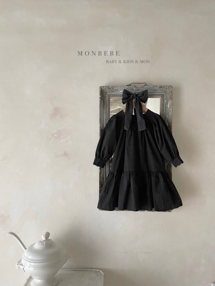 MONBEBE - Korean Children Fashion - #Kfashion4kids - Lace Rosa One-piece - 3
