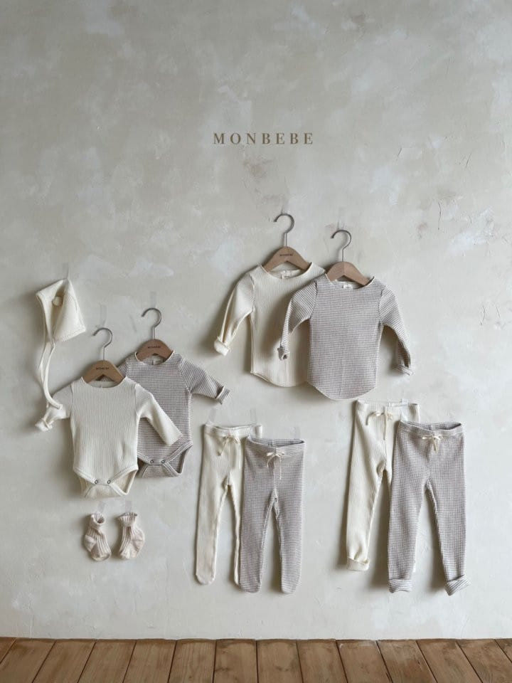 MONBEBE - Korean Children Fashion - #Kfashion4kids - Basic Stripes Rib Leggings - 7