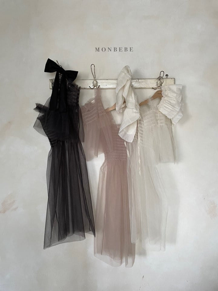 MONBEBE - Korean Children Fashion - #Kfashion4kids - Mom Layered Smocked One-piece - 2