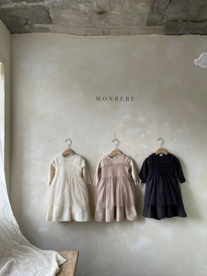 MONBEBE - Korean Children Fashion - #Kfashion4kids - Mom Layered Smocked One-piece - 7