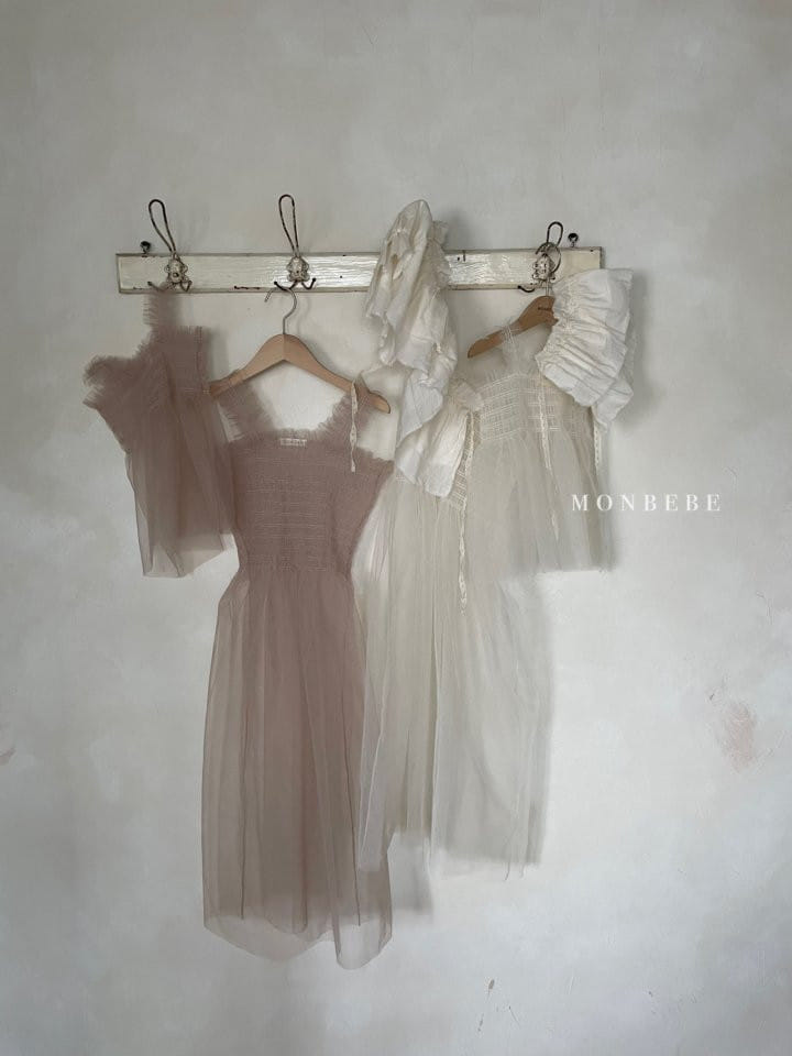 MONBEBE - Korean Children Fashion - #Kfashion4kids - Layered Smocked One-piece - 4