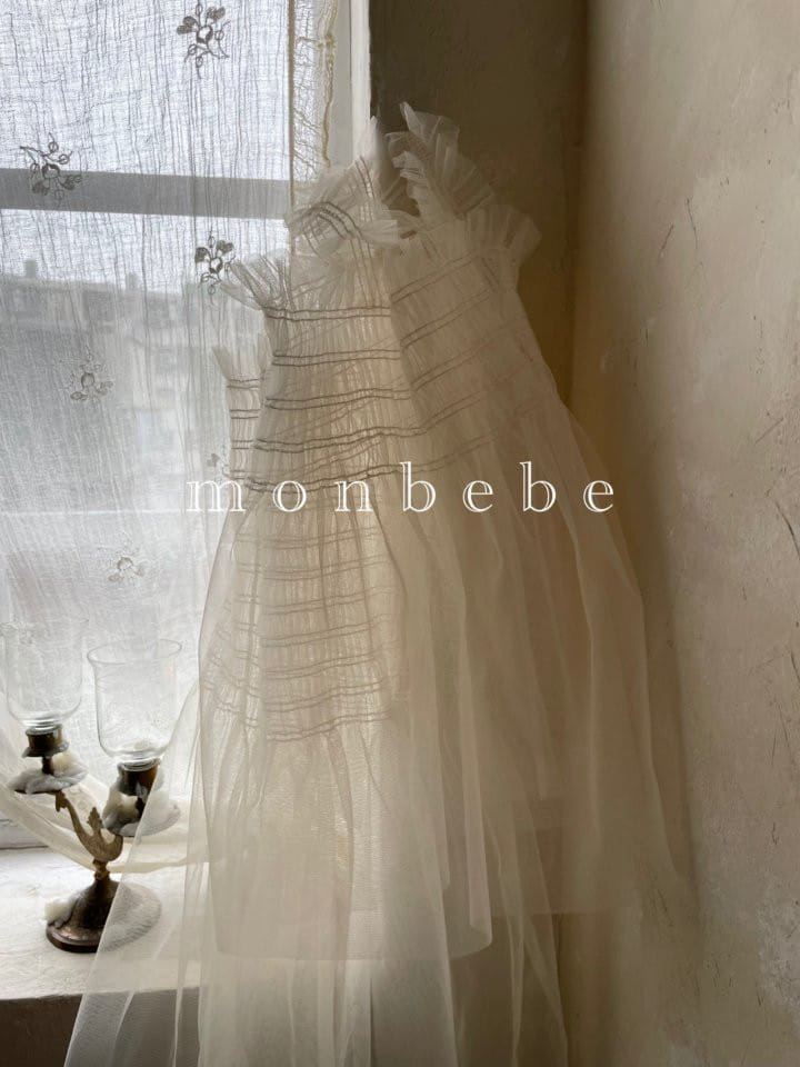 MONBEBE - Korean Children Fashion - #Kfashion4kids - Layered Smocked One-piece - 6