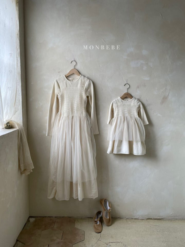 MONBEBE - Korean Children Fashion - #Kfashion4kids - Layered Smocked One-piece - 8