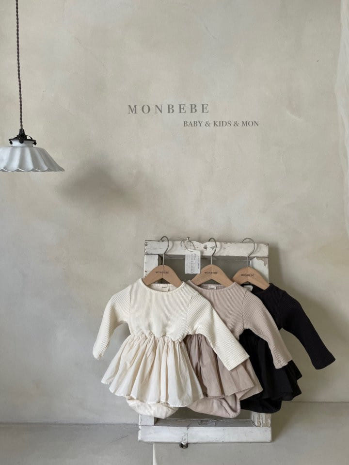 MONBEBE - Korean Children Fashion - #Kfashion4kids - Rib Frill Bodysuit - 8
