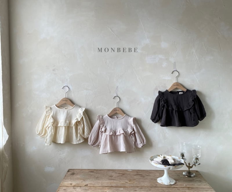 MONBEBE - Korean Children Fashion - #Kfashion4kids - Bongbong Frill Blouse - 2