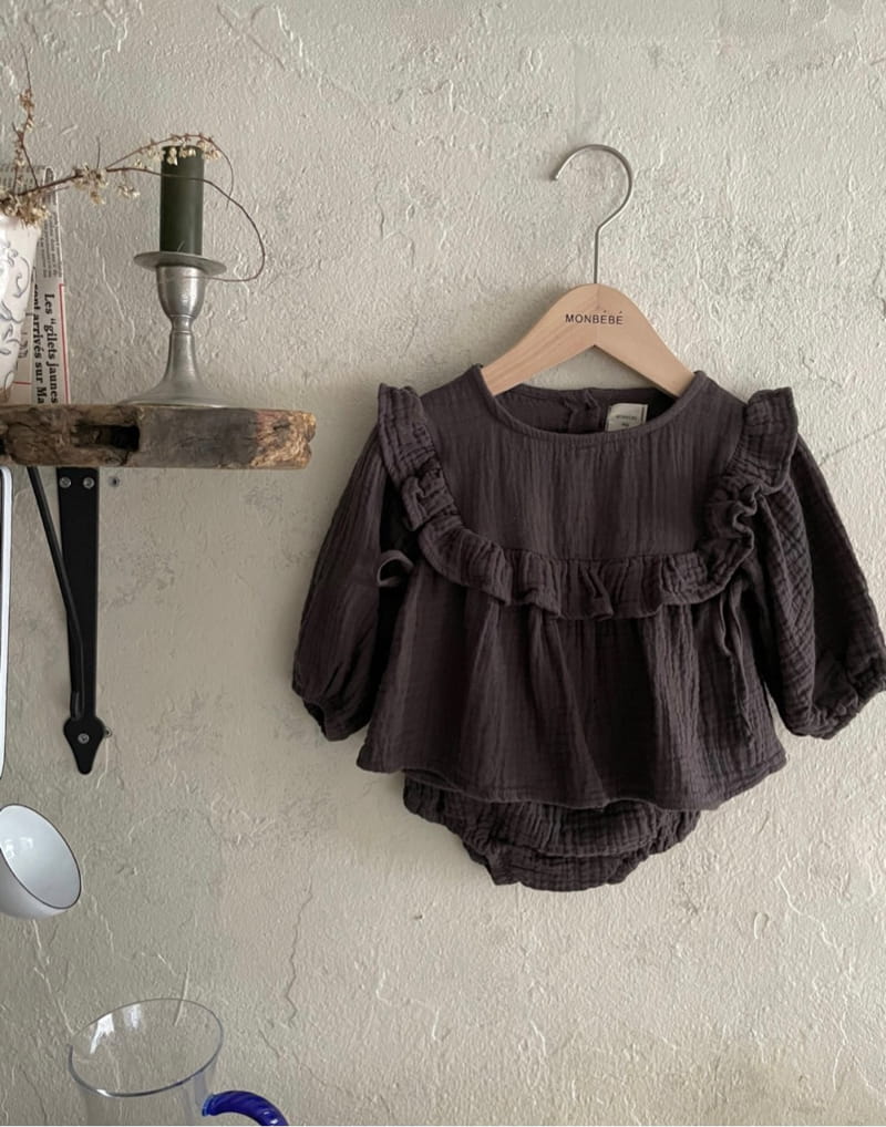 MONBEBE - Korean Children Fashion - #Kfashion4kids - Bongbong Frill Blouse - 7