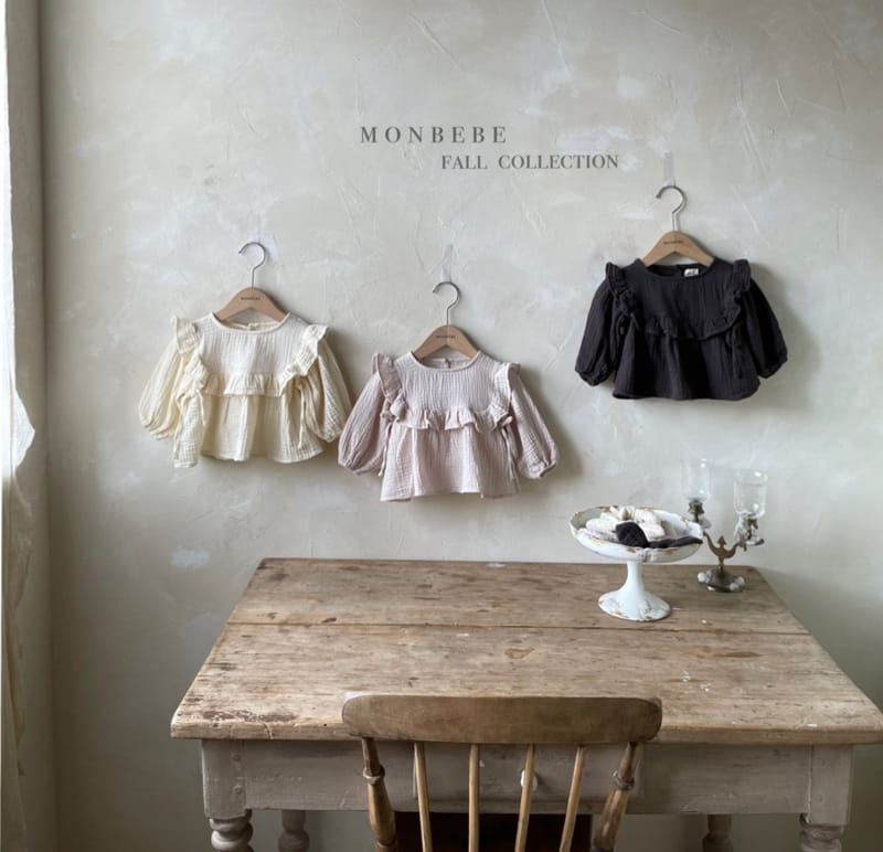 MONBEBE - Korean Children Fashion - #Kfashion4kids - Bongbong Frill Blouse - 8
